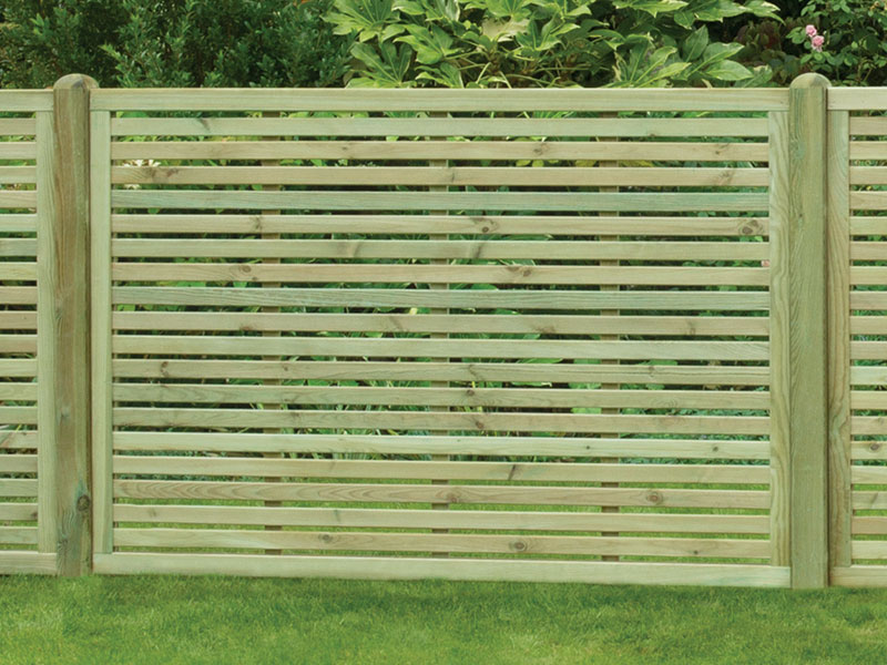 Harmony (Slatted) Panel 1.2m x 1.8m Pressure Treated Green