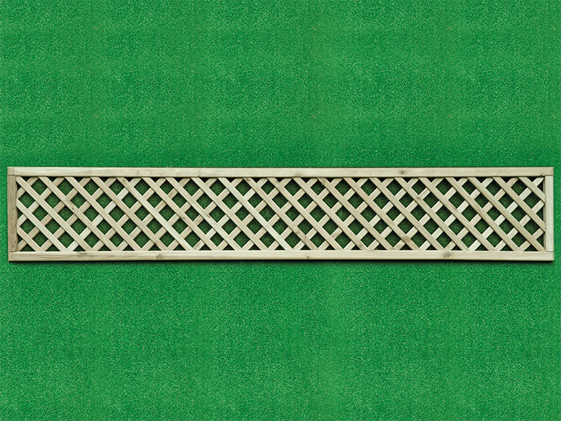 Diamond Lattice Square 0.30m x 1.83m Pressure Treated Green