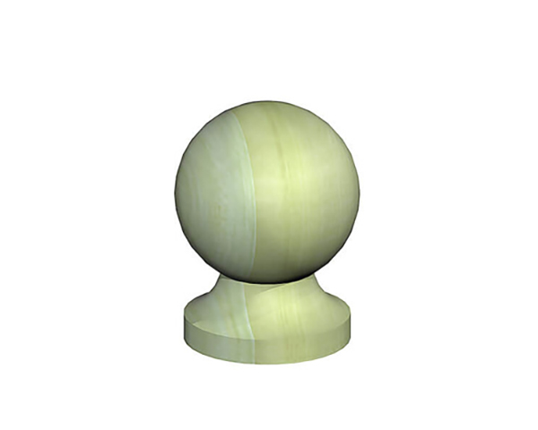 Ball Finial 75mm Pressure Treated Green