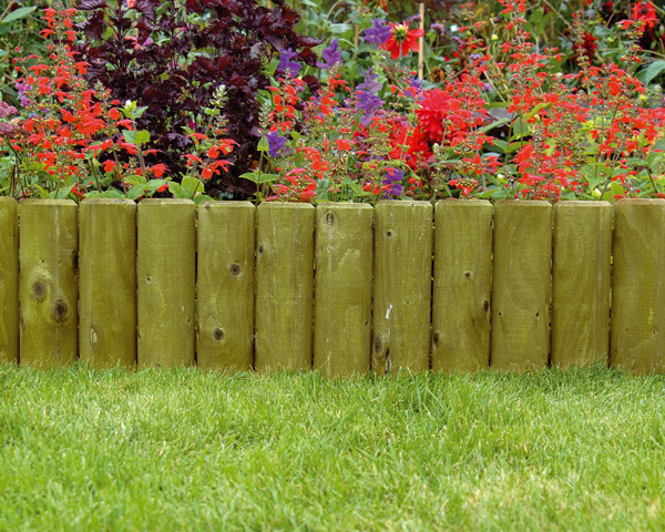 Log Roll 1.80m x 300mm Pressure Treated Green