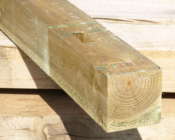 100mm x 100mm 2.4m Timber Post HC4 Pressure Treated M3 Green