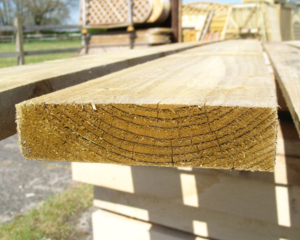 47mm x 200mm 3.0m Timber Board Pressure Treated Green