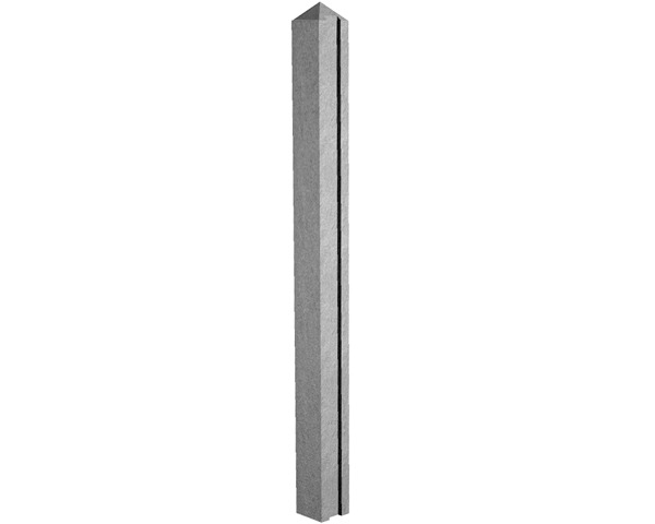 1.83m Concrete Slotted Post End