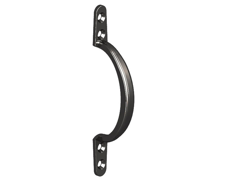 Door/Gate Handle Black P/P