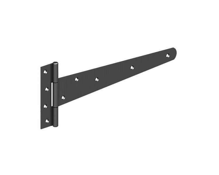 Medium Tee Hinge 305mm Pre-Pack Pair Black