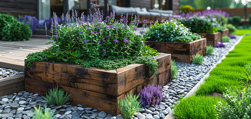 Garden Bed Railway sleepers