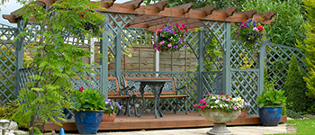 Pergola with Trellis Panels