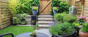 Gate and Trellis of a lovely garden setting