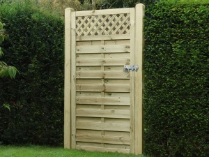 Horizontal Lattice Top Gate 1.8m x 0.90m Pressure Treated Green