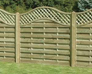 Omega Lattice Top Fence Panel