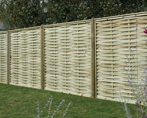 Premium Woven Panel 1.80m x1.80m Pressure Treated Green