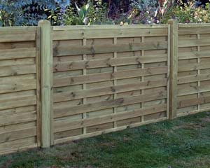 Square Horizontal Fence Panel