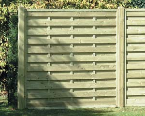 Square Horizontal Fence Panel