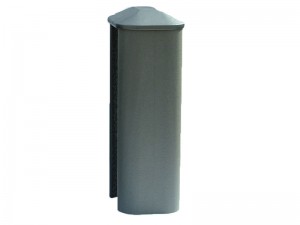 PVC Eco Fence Post 2.4m - Graphite (Grey)