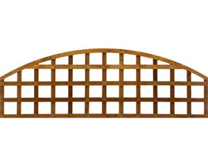 Convex Top Square Trellis Panel