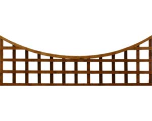 Concave Top Square Trellis Panel