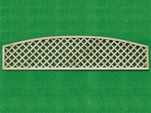 Diamond Lattice Trellis Panel - Convex