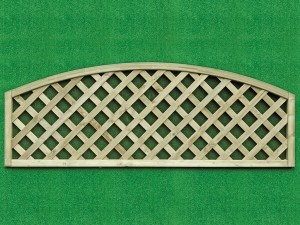 Heavy Diamond Lattice Trellis Panel - Convex