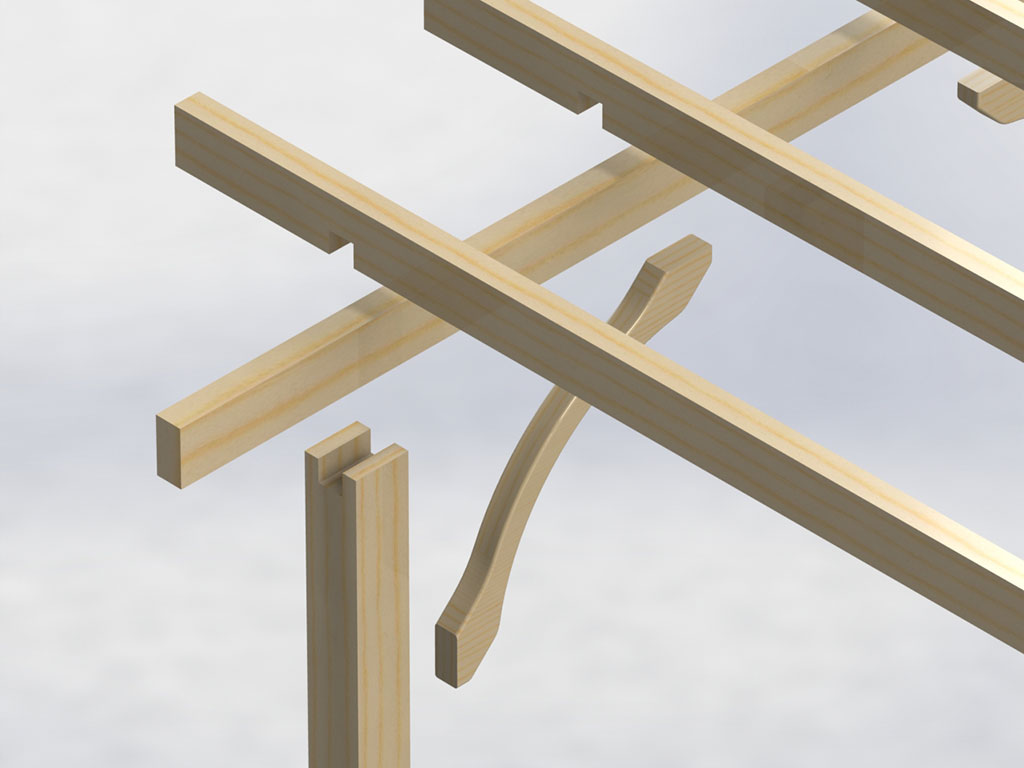 Pergola Exploded Diagram