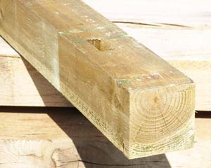 100mm x 100mm Morticed Timber Post HC4