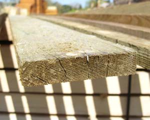 22mm x 100mm 3.6m Timber Rail Pressure Treated