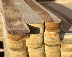 19mm x 75 PAR Round Top Palisade Pressure Treated