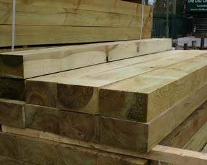 225mm x 125mm 2.4m New Railway Sleeper