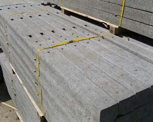 Concrete Morticed Intermediate Post