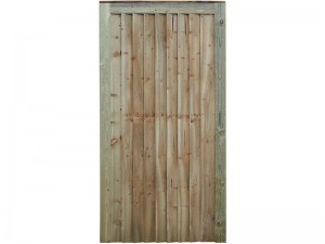 Featheredge Gate Flat Top - Height 1.75m