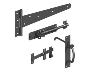 Side Gate Kit (Suffolk Latch) Epoxy Black P/P