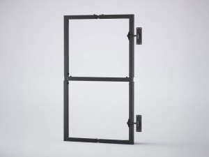 Adjustable Steel Gate Frame Kit - Black