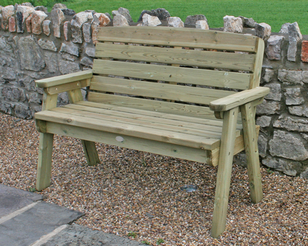 Dean Two Seater Garden Bench 1 02x1 35 Metres Garden Furniture