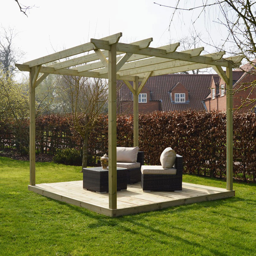 Garden treated timber from Challenge Fencing to make a Pergola
