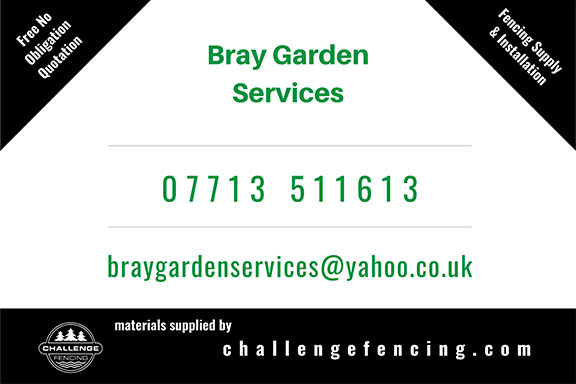 Bray Garden Services Sign Board