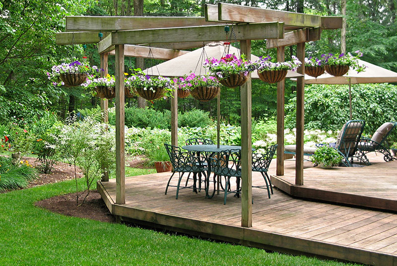 Pergola Decking area
