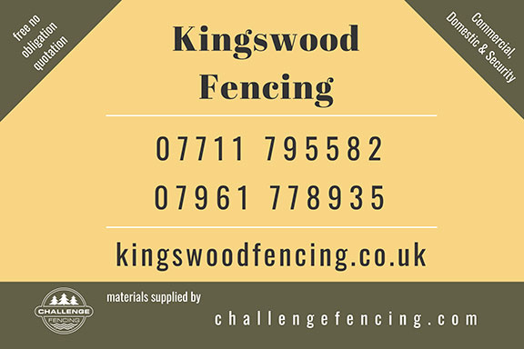 Kingswood Fencing Sign Board