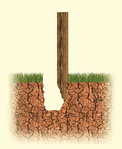 Repair spur illustration - Dig out hold for spur