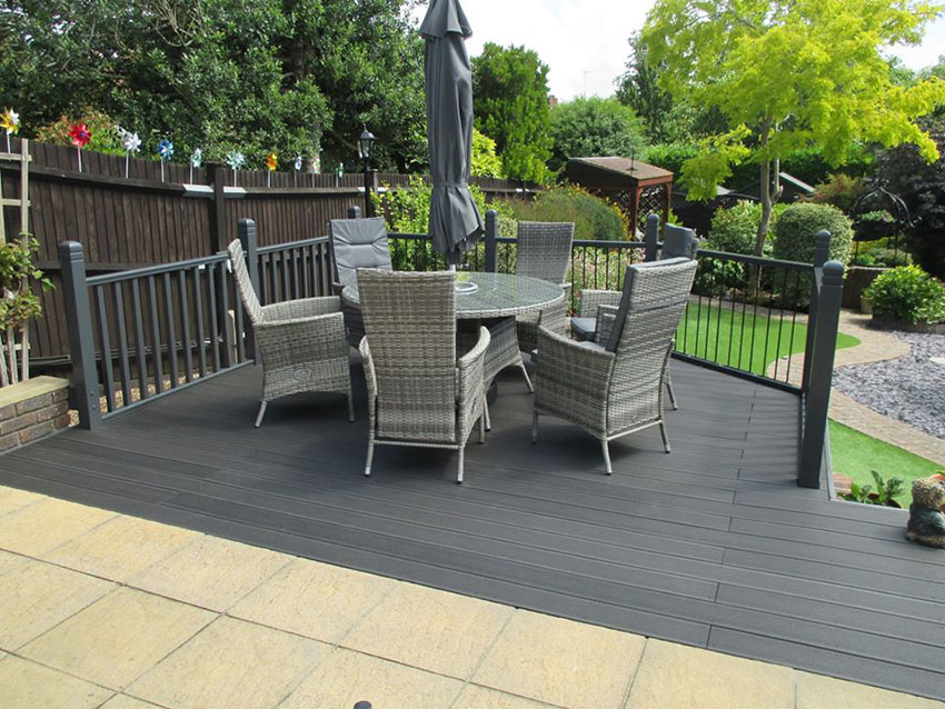 Perfect Decking Solution, Smartboard Decking with the perfect Garden Furniture to accompany it