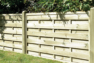 Square Horizontal Fence Panels