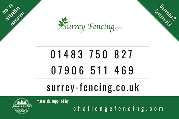 Surrey Fencing Sign Board