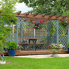 Painted Pergola