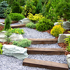 Railway Sleepers As Steps