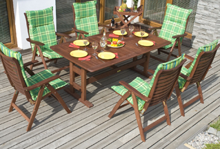 Dining on a Decking Patio