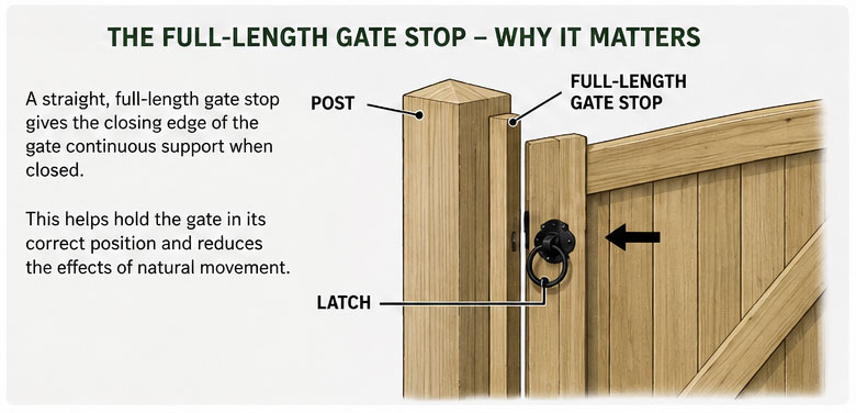 Image illustrating why a Full-Length Gate Stop Is So Important
