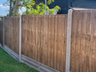 Lattice Top TGV Fence Panels in a well presented garden