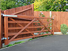 Field gate as a driveway gate